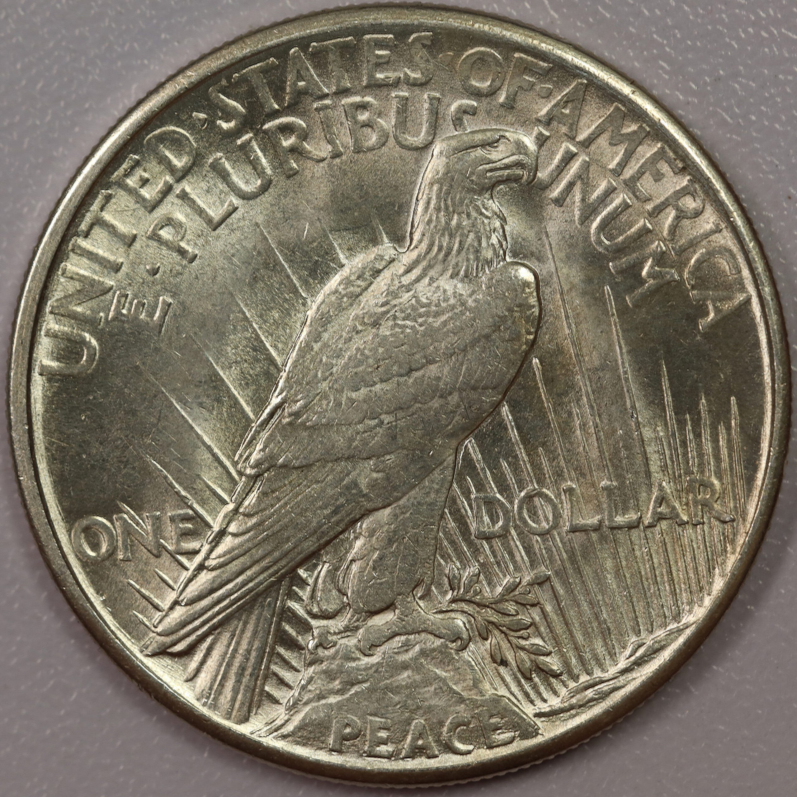 1921 Peace Dollar High Relief AU Details - Image 2