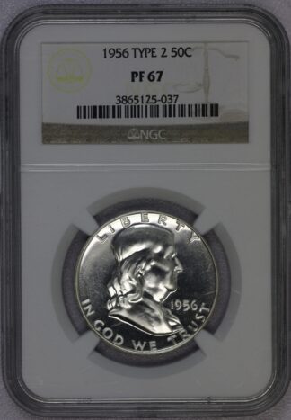 1956 Franklin Half Dollar PR67 NGC