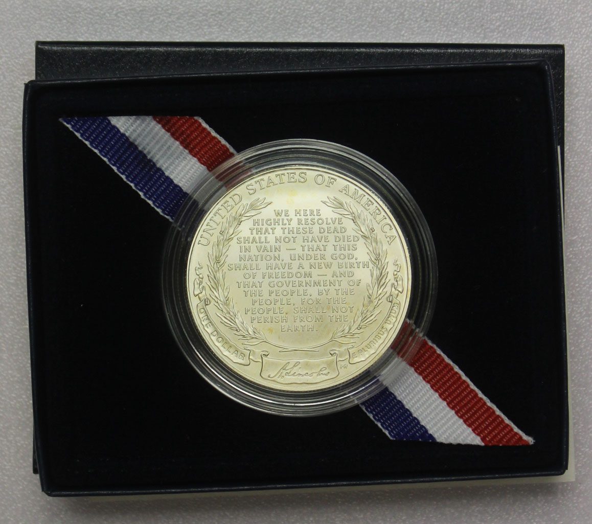 2009 Abraham Lincoln UNC Silver Dollar Commemorative OGP - Image 2