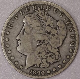 1890 CC Morgan Dollar Fine