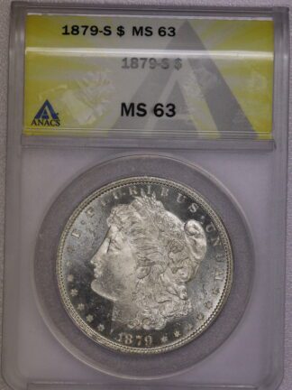 1879 S Morgan Dollar MS63 ANACS