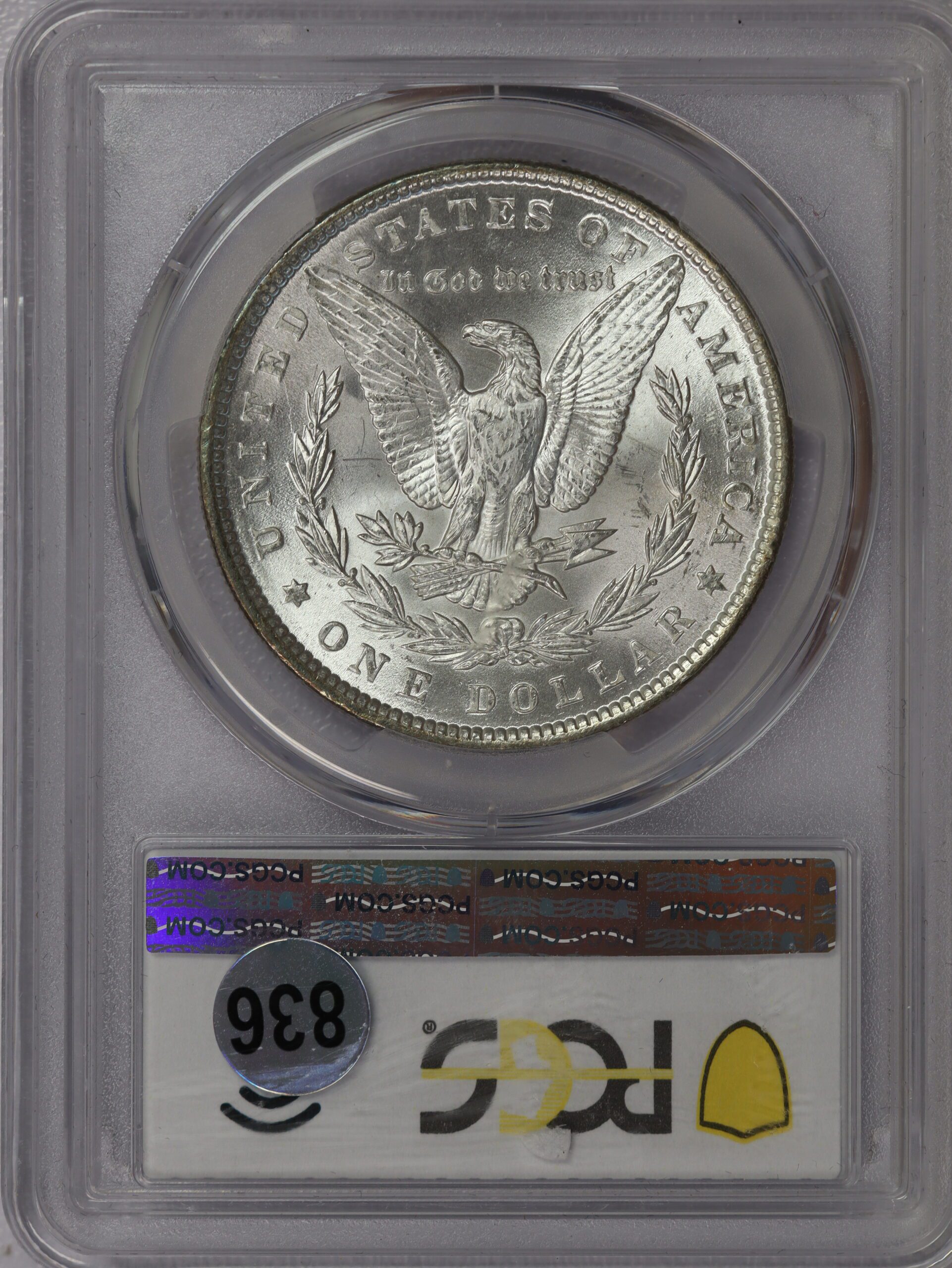 1887 Morgan Silver Dollar PCGS MS64+ - Image 2