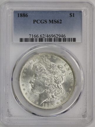 1886 Morgan Dollar PCGS MS62
