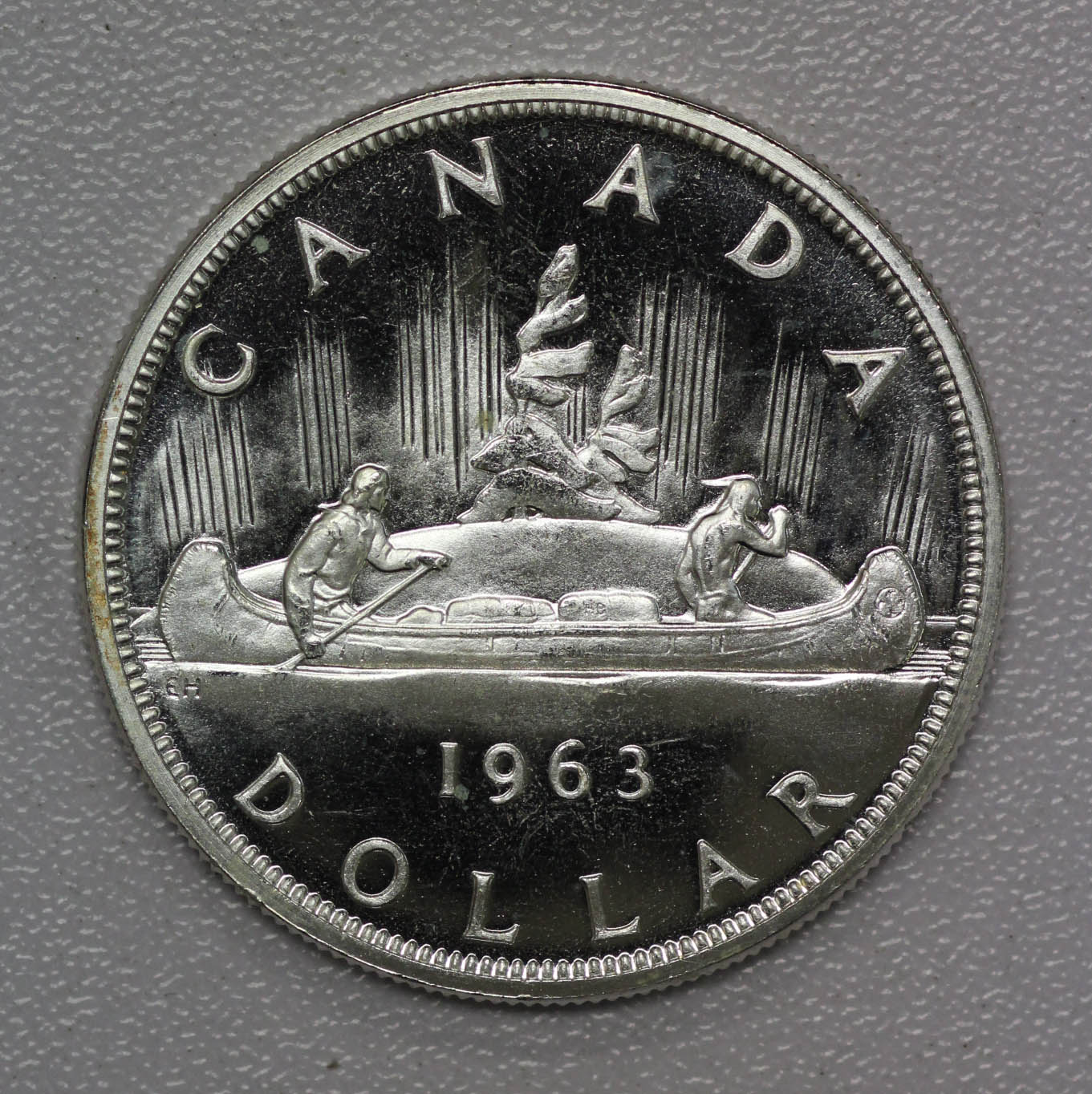 (1) Random Date (1953-1967) Canada Silver Dollar AU/BU - 80% Silver - Image 3