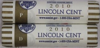 2010 P D Lincoln Shield Cent US Mint Wrapped Rolls 100 Coins