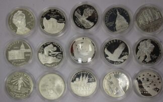 (1) SALE! $1 One Dollar Commemorative Coin Random UNC/Proof Our Choice - 90% Silver - Cheap Silver!!