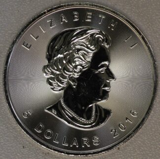 2016 Canada Silver Maple Leaf 1 Ounce .9999 Fine Silver