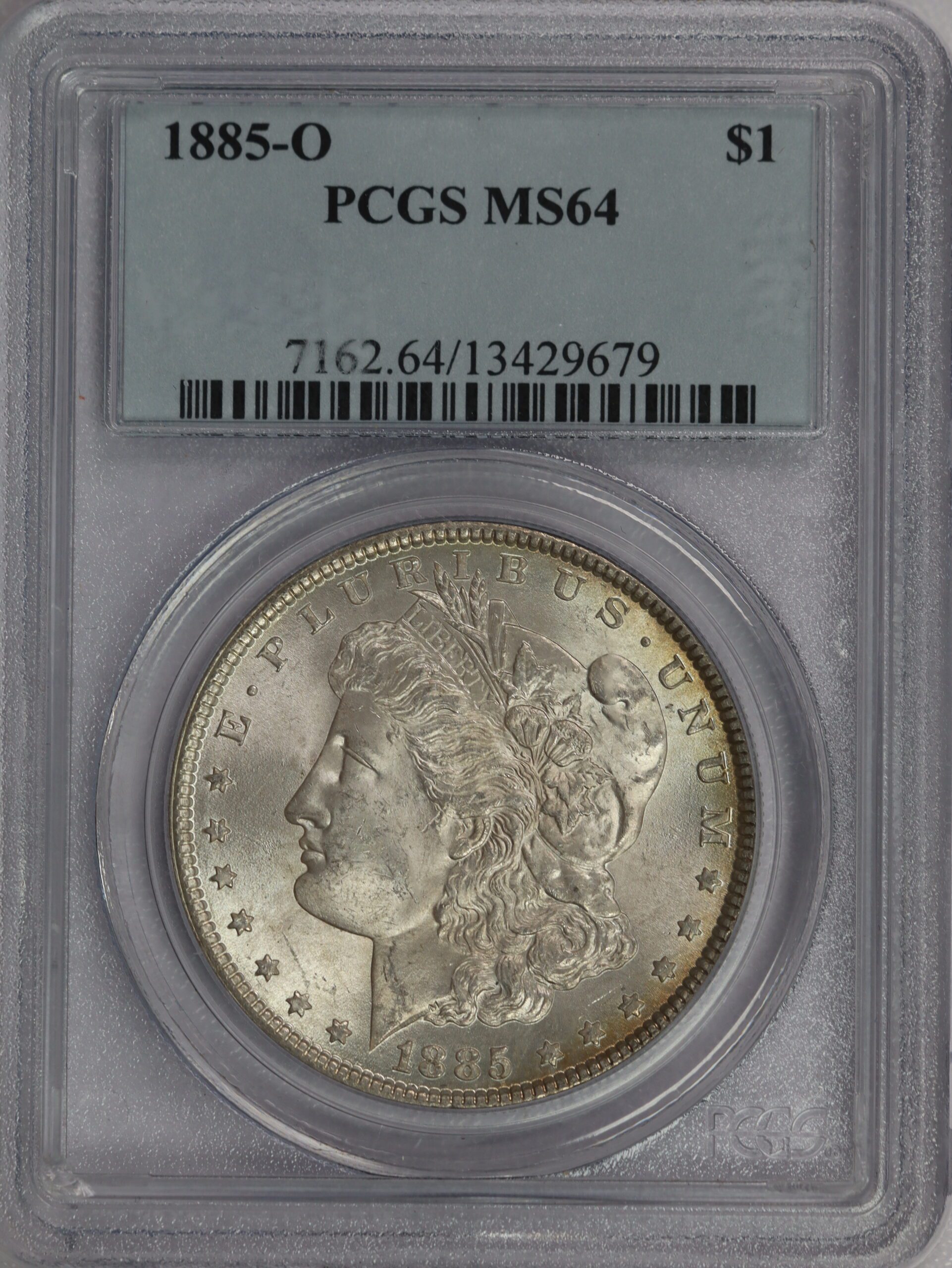 1885-O Morgan Dollar PCGS MS64 Toned Reverse - Image 3