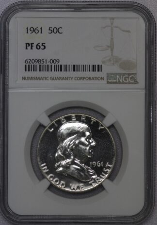 1961 Proof Franklin Half NGC PF65