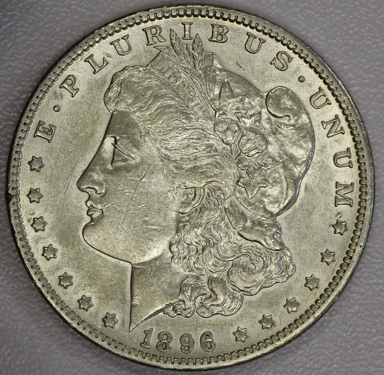 1896 O Morgan Dollar AU Details Cleaned