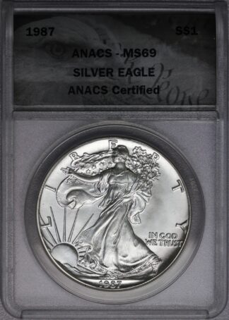1987 Silver Eagle ANACS MS69