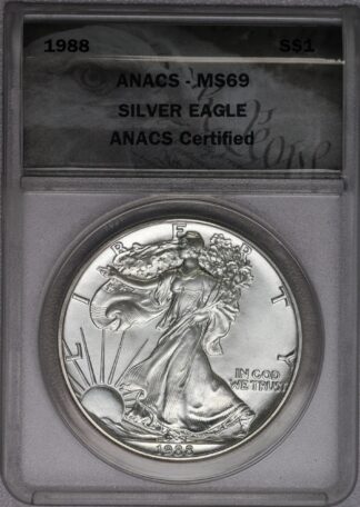 1988 Silver Eagle ANACS MS69