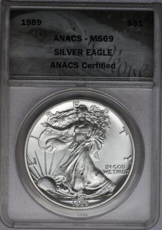 1989 Silver Eagle ANACS MS69