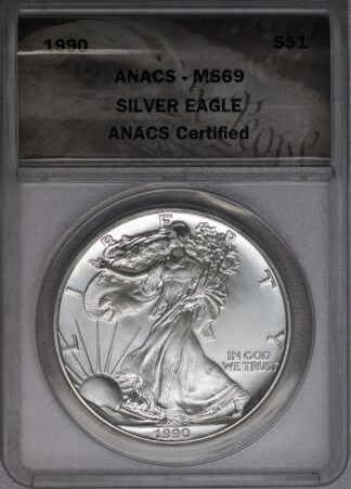 1990 Silver Eagle ANACS MS69