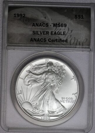 1992 Silver Eagle ANACS MS69