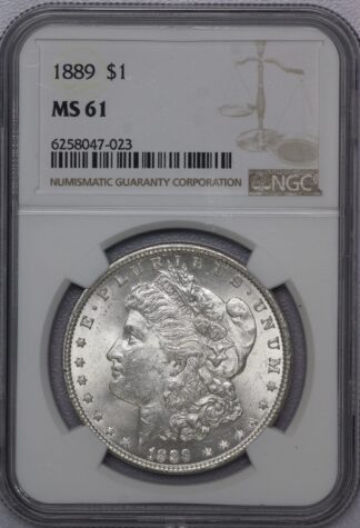 1889 Morgan Dollar NGC MS61