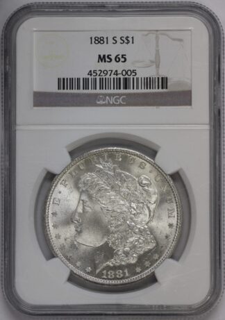 1881 S Morgan Dollar MS65 NGC