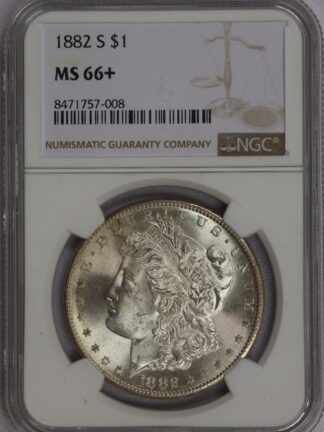 1882 S Morgan Dollar NGC MS66+