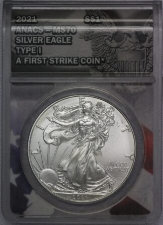 2021 Silver Eagle Type 1  ANACS MS70