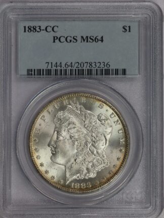 1883 CC Morgan Dollar PCGS MS64 Toned
