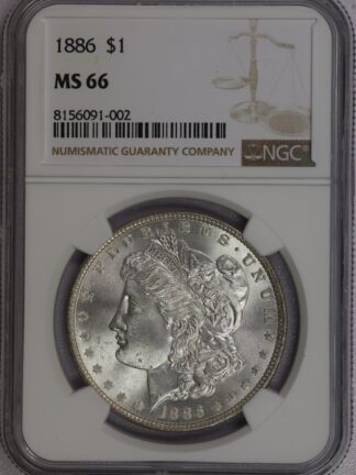 1886 Morgan Dollar MS66 NGC