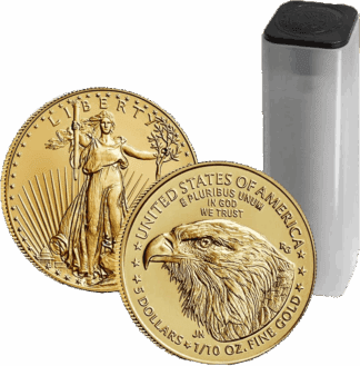 (1) Gold Eagle $5 1/10th oz Random Date Our Choice