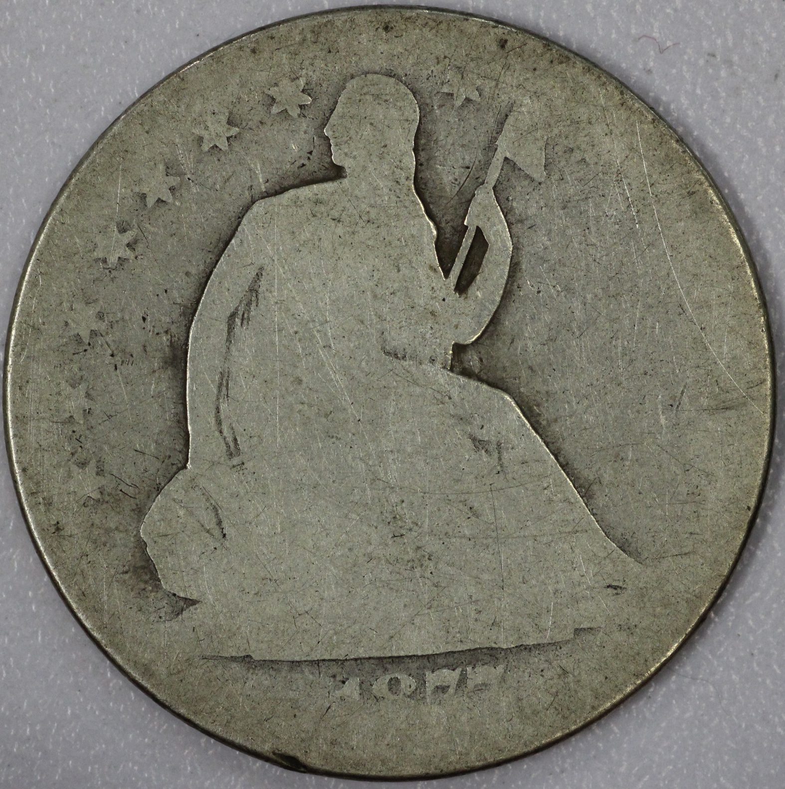 Auction - 1877 CC Seated Liberty Half Dollar