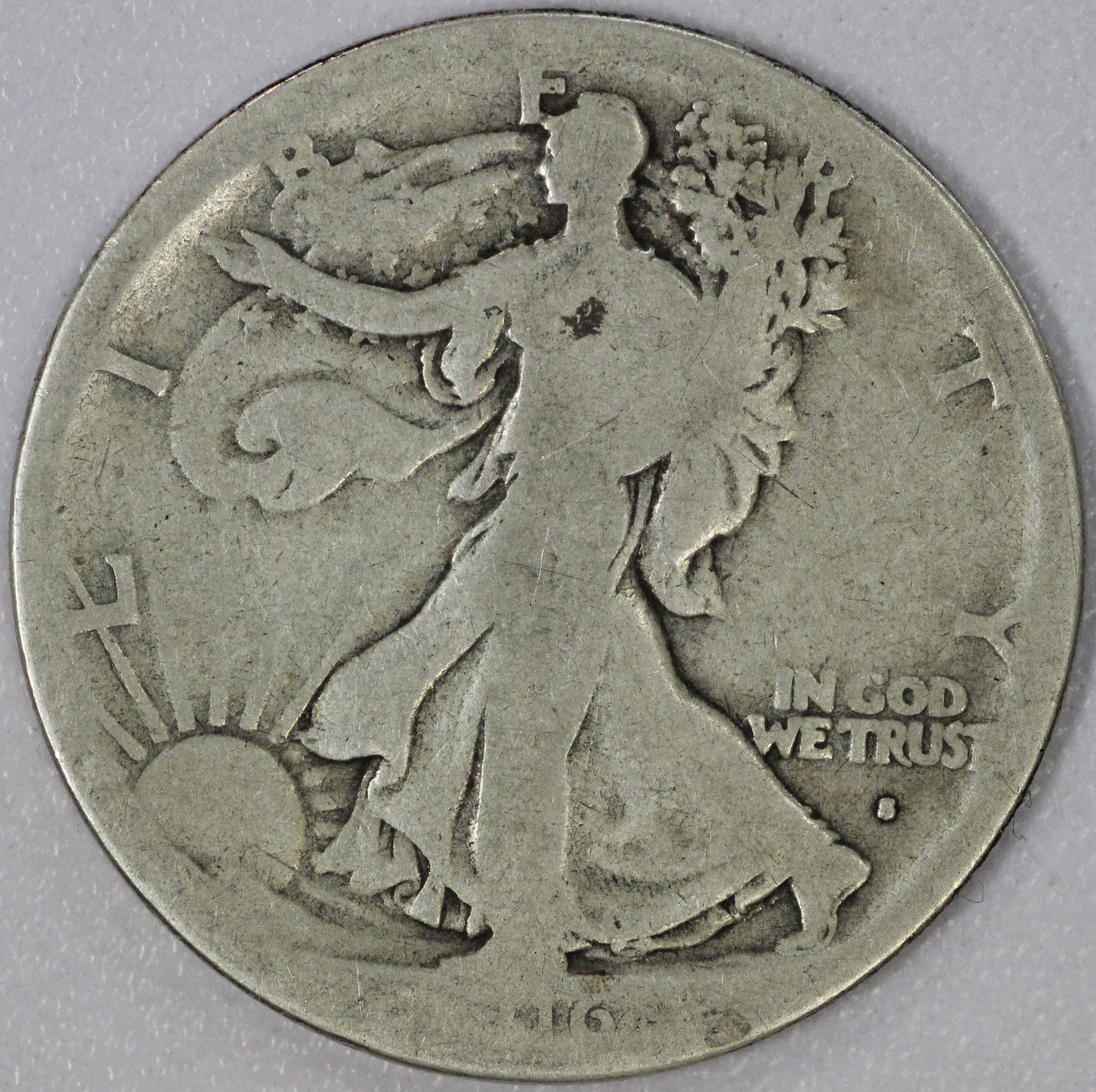 1916 S Walking Liberty Half Dollar AG Sem-Key Date