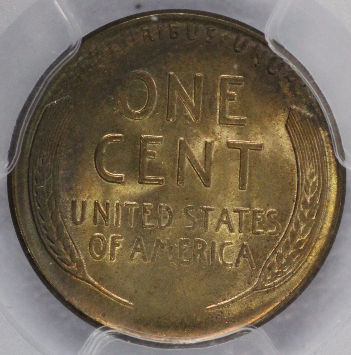 Auction 1942 Lincoln Wheat Cent MS64 BN Toned PCGS - Image 5