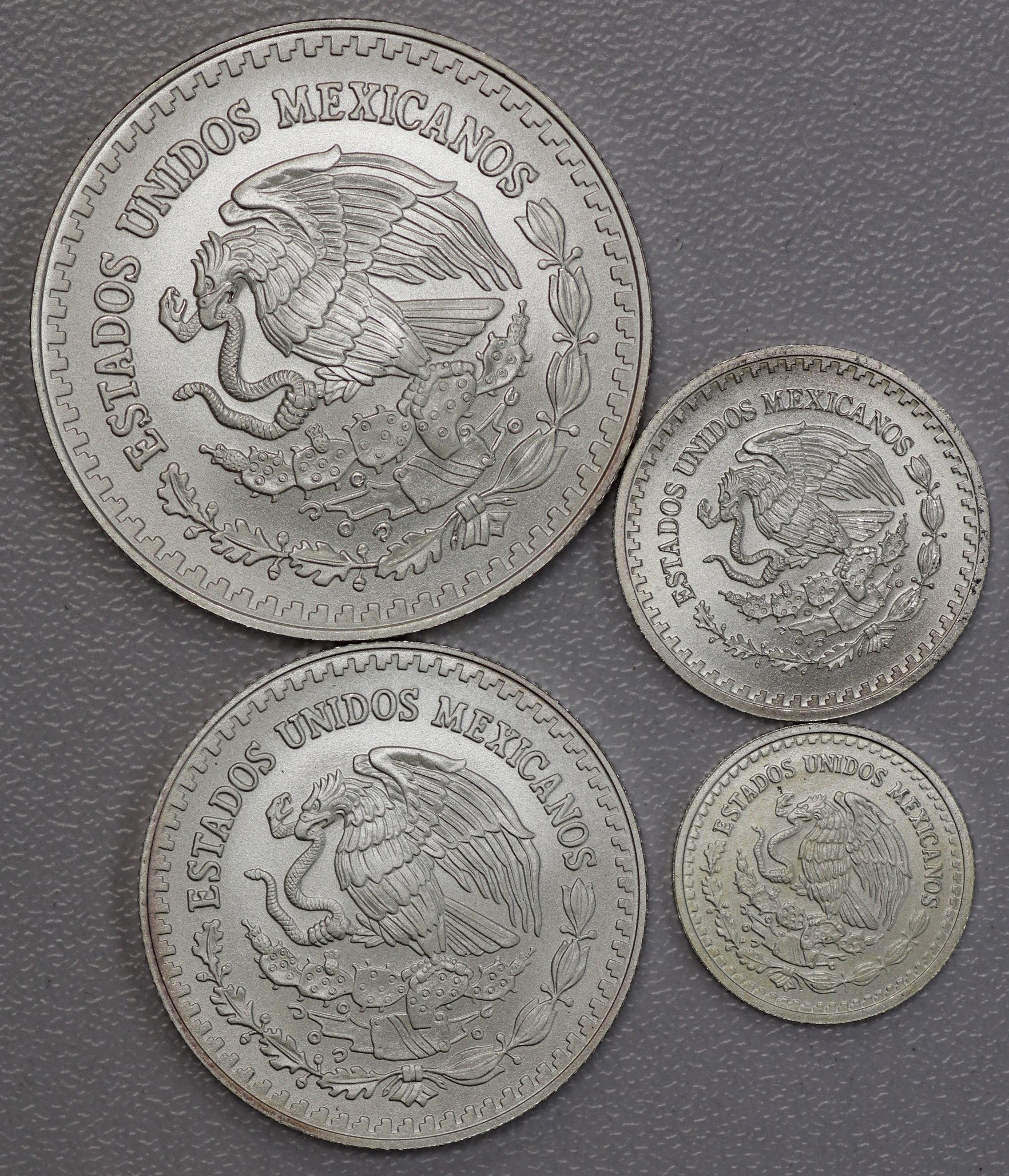 2013 Mexico Libertad Fractional Silver Set Uncirculated - 1/2 Ounce, 1/4th Ounce, 1/10th Ounce, 1/20th Ounce - Low Mintage - Image 2