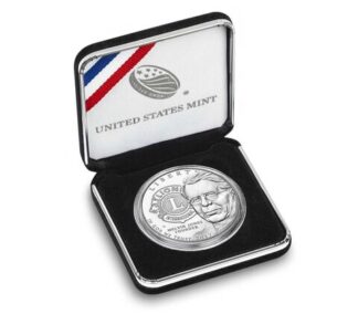 2017 Lions Clubs International Centennial PROOF Silver Dollar Commemorative OGP