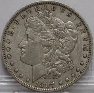 1897 O Morgan Dollar EF Cleaned