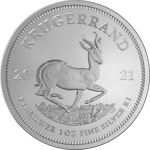 2021 South Africa Silver Krugerrand 1 Ounce .999 Fine Silver