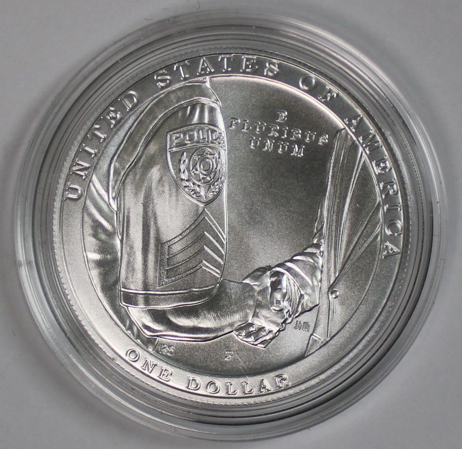 2021 National Law Enforcement Memorial & Museum UNC Silver Dollar Commemorative OGP - Image 4