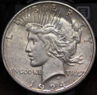 Auction - 1924 S Peace Dollar AU Cleaned Better Grade