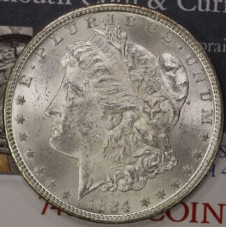 1884 CC Morgan Dollar UNC