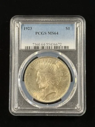 1923 Peace Dollar PCGS MS64