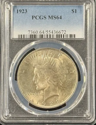 1923 Peace Dollar PCGS MS64