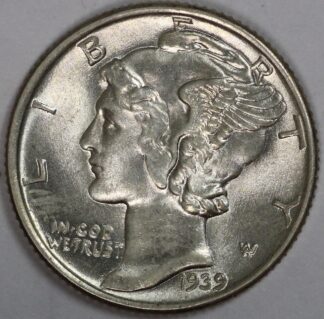 Auction - 1939 Mercury Dime BU Choice
