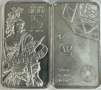 5oz .999 Fine Silver Bar