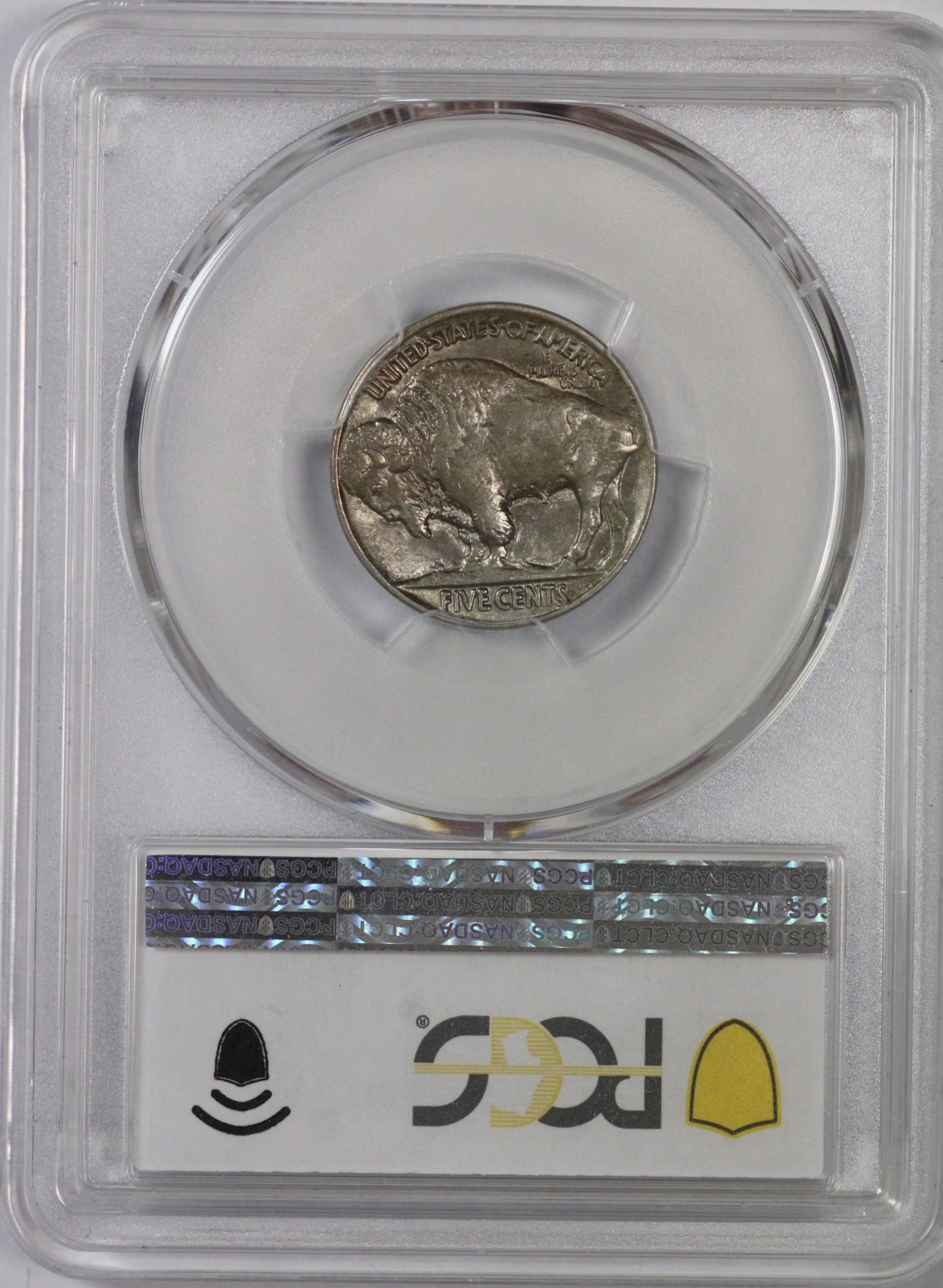 1913 Type 2 One A Plain Buffalo Nickel AU58 PCGS - Image 3