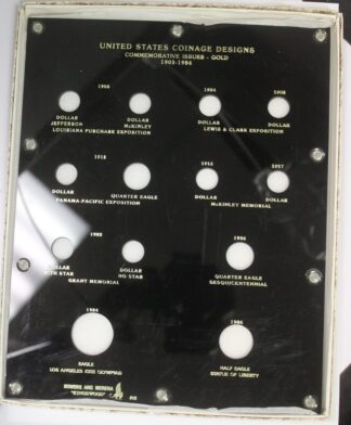Capitol Plastic Coin Holder United States Coinage Designs Commemorative Issues Gold 1903-1986 NOS