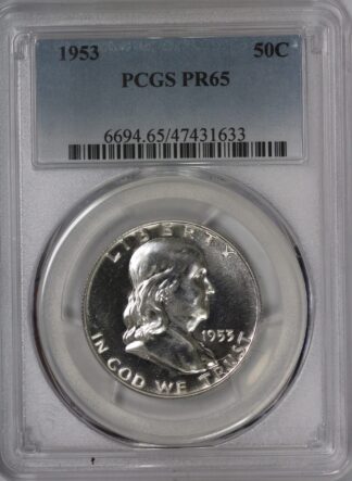 1953 Franklin Half Dollar Proof PR65 PCGS