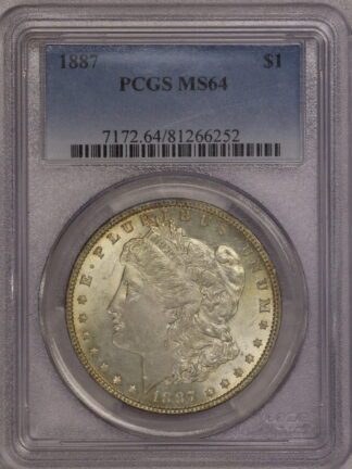 1887 Morgan Dollar PCGS MS64