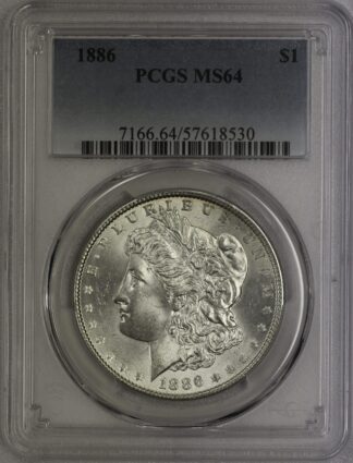 1886 Morgan Dollar PCGS MS64