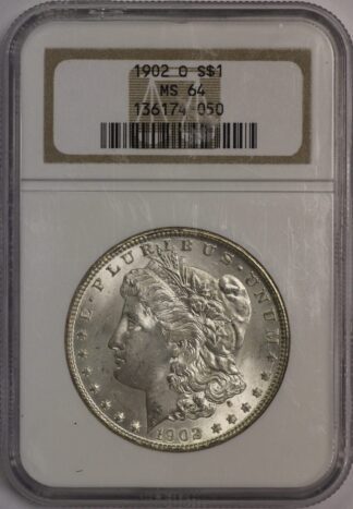 1902-O Morgan Dollar NGC MS64