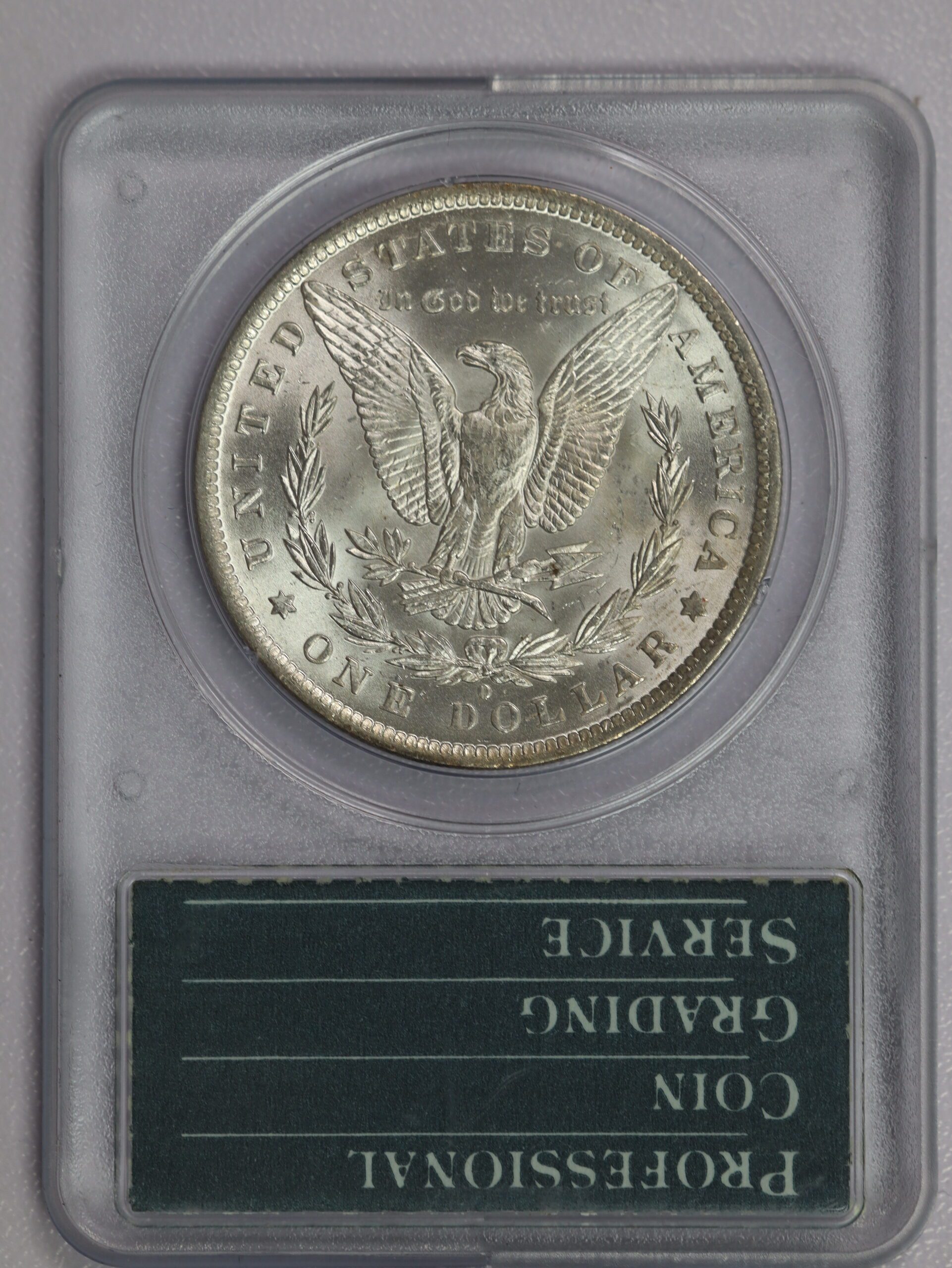 1884 Morgan Dollar PCGS MS63 "Old Green Rattler Holder" - Image 2