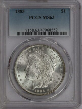 1885 Morgan Dollar PCGS MS63