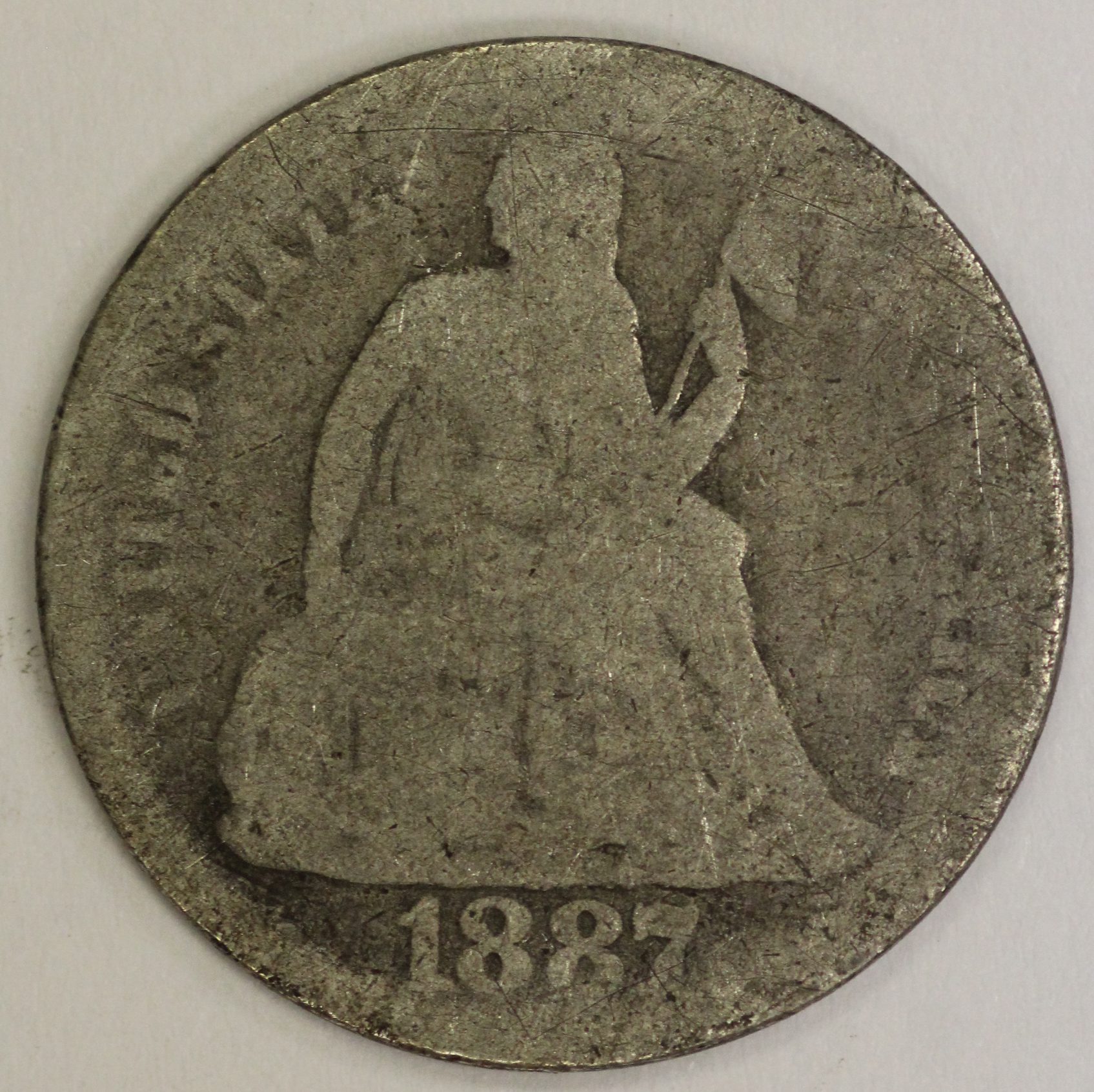 Auction - 1887 Seated Liberty Dime