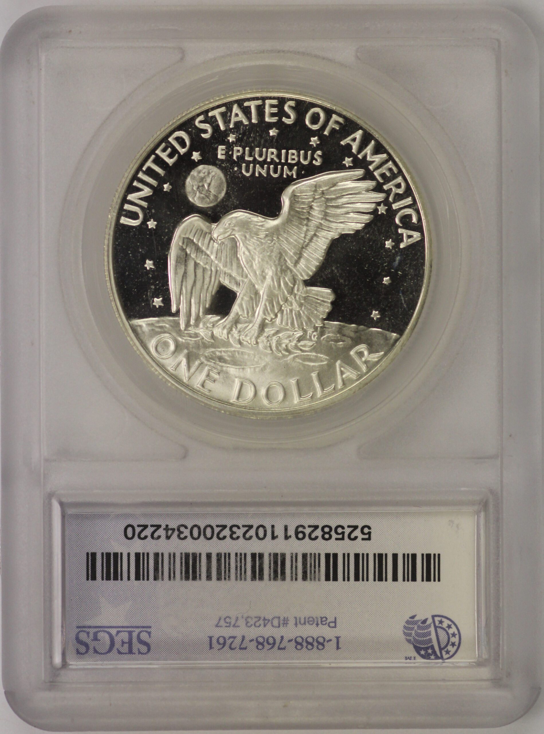 Auction - 1971 S Eisenhower Silver Dollar SEGS PR66 - DDO-58 - Image 2